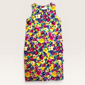 Vintage Y.LE.V for Carroll Reed Silk Floral Dress